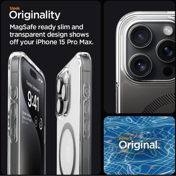 Spigen for iPhone 15 Pro Max Case, Ultra Hybrid MagFit - Picture 3 of 12